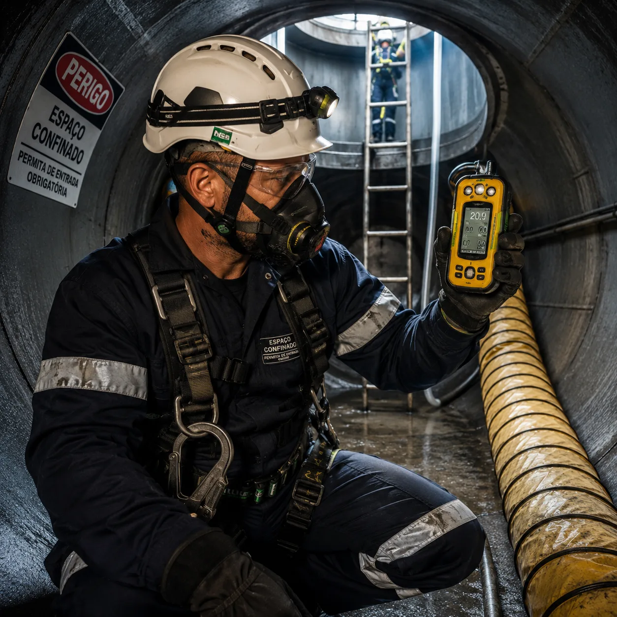 Monitoramento de gases em ambiente industrial